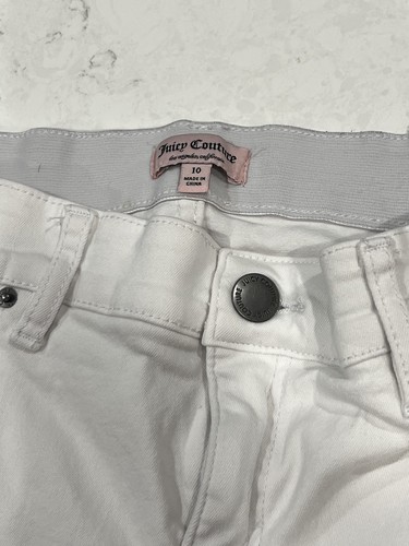 Juicy Couture weiß Skinny Capri abgeschnitten Flut Wathose Jeans Hose 10 Damen - Bild 12 von 14