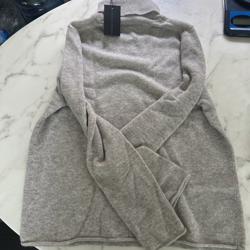 Sofia cashmere Sweater Womens XL 100% Cashmere Gray Long Sleeves - Picture 11 of 14