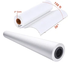 1 Rolls 36 inx150 ft Wide Format Paper Plotter Paper  CAD Bond Rolls For Inkjet