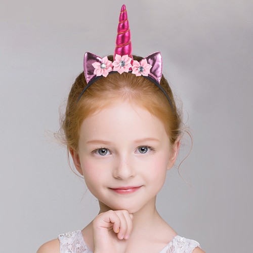 Unicorn Headband Girls Hairbands Child Children's Crown Headwear - Picture 3 of 12
