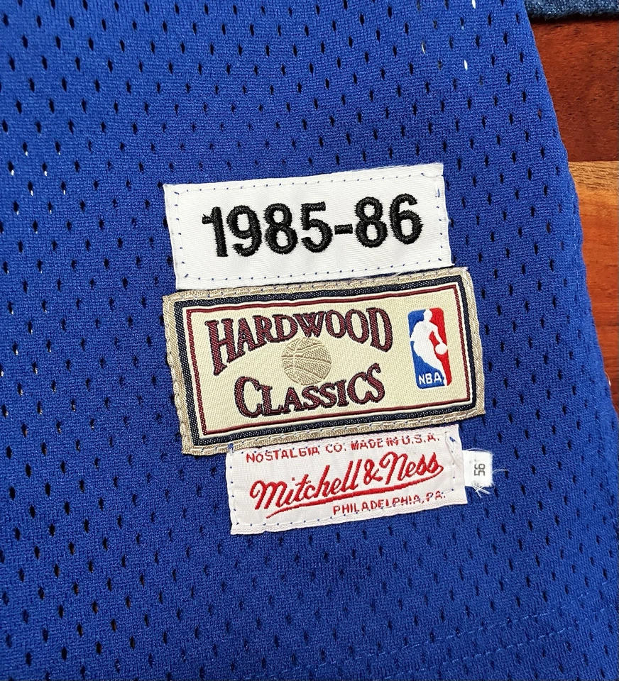 Camiseta Patrick Ewing Vintage Auténtica Mitchell & Ness New York Knicks NBA 56 58 Foto 4 de 4