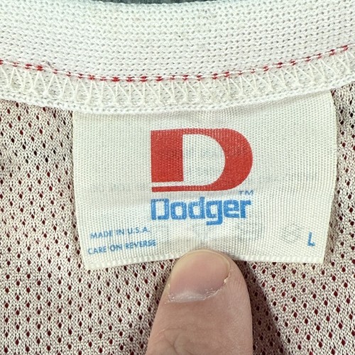 Vintage Indiana Hoosiers Shirt Mens Large NCAA Basketball 90s Nylon Dodger USA - Picture 8 of 14