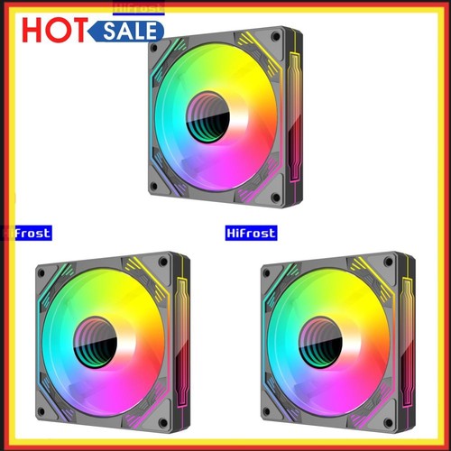 120mm Case Fan Cooler 5V 3Pin ARGB 12V 4PIN PWM Chassis Fan (Black Reversed)