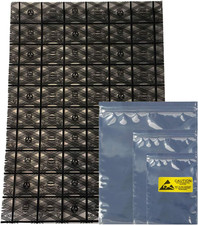 40Pcs Mixed 4 Size Open Top Antistatic Bag and Resealable Antistatic Bags ESD 