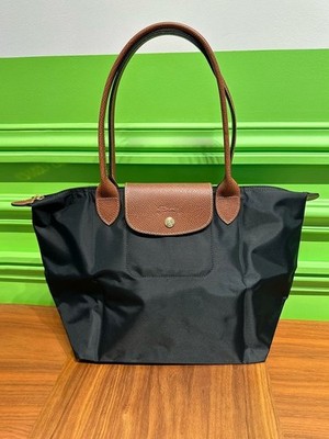 Longchamp le Pliage Mittel   Schwarz