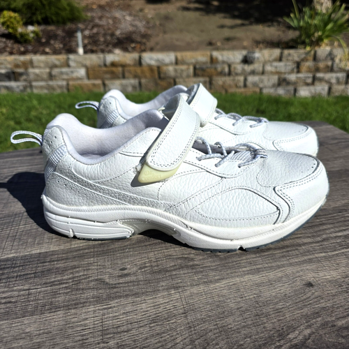 Dr Comfort Winner Schuhe Herren Größe 9 Weite Orthopädisch Weiß Leder Turnschuhe