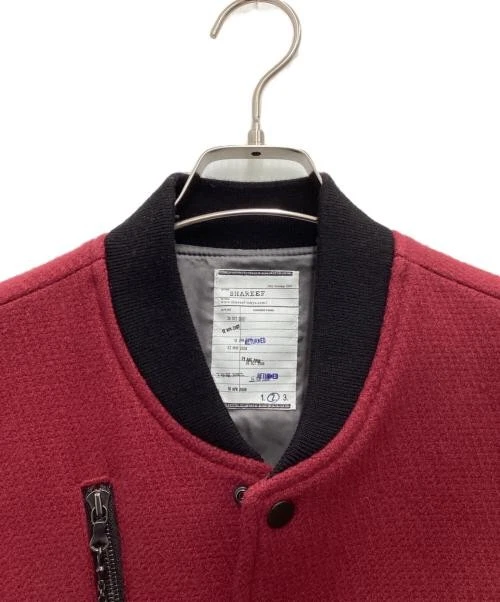 SHAREEF Stadium jacket Red× Black 15711011 - product detail image 5