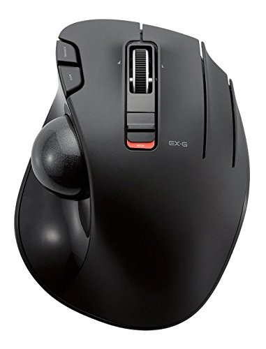 ELECOM Wireless track ball mouse 6 button Tilt function Black M-XT3DRBK - Picture 1 of 7