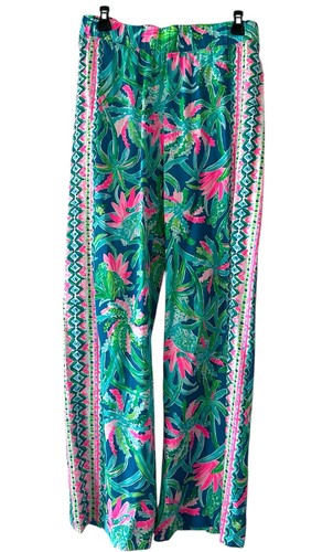 Lilly Pulitzer Bal Harbour Palozza Pants Size Small Wide Leg pant Pink Cruise S - Picture 4 of 12