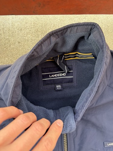 Lands End Herren Bomberjacke XXL Blau Chore Mantel Arbeitsjacke - Bild 4 von 7