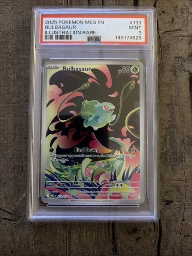 Bulbasaur 133 - PSA 9 - Pokemon Meg En-Mega Evolution - MINT