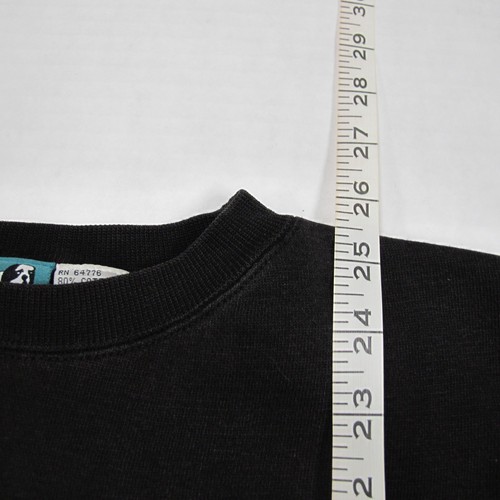 Sudadera De Colección Big Dogs Para Hombres XL Negra Bordada Logotipo Delecho Cuadrada Años 90 De Colección - Imagen 9 de 9