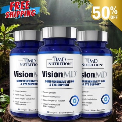 3 Pack 1MD Nutrition Vision MD Eye Vitamin CARMIS Formula   30 Softgels | USA