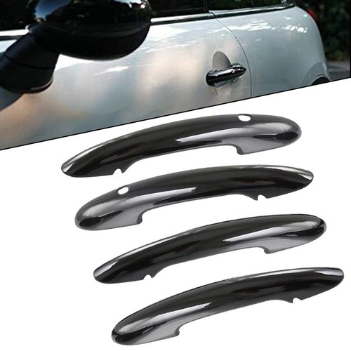 Per MINI Per Cooper F55 F60 ABS Nero Lucido Copri Maniglia Porta 4 Pezzi - Picture 7 of 8