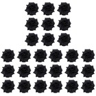  3 PCS Kunstblüten Schwarz Unechte Rose Blumenköpfe Seidenrosenköpfe