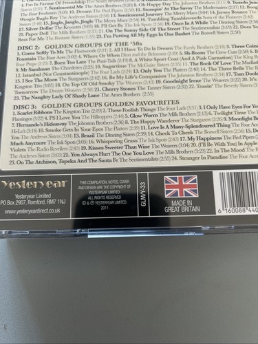 Golden Groups Golden Memories Yesteryear 3 CD Set CD Various (2011) - Picture 5 of 7
