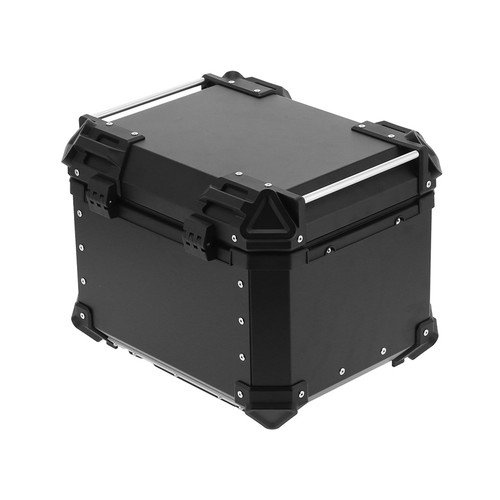 Motorbike Storage Box Universal Black 45L Motorcbicyle Ad Aluminum Top - Picture 17 of 23
