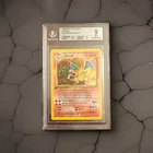 Pokémon 1999 Base Set 1st Edition German Glurak Charizard Holo BGS 9- TRIPLE 9.5