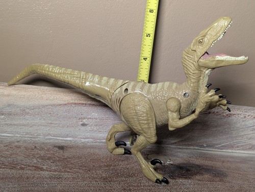 Hasbro 2015 Jurassic World Velociraptor ECHO Figure Growler • Lights/Sound WORK‼ - Picture 2 of 5