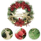 1pc Weihnachtsgirlande Ornamente PVC Ring Tür hängen schöne Blumengirlande
