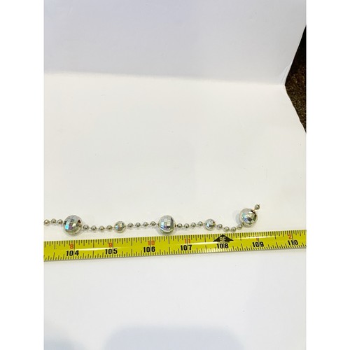 4 Christbaumgirlande Discokugel gold glänzend Deko Kunststoff - Bild 3 von 3