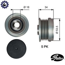ALTERNATOR FREEWHEEL CLUTCH OAP7202 FOR VAUXHALL CORSA/Mk/III/VAN CORSAVAN 1.4L