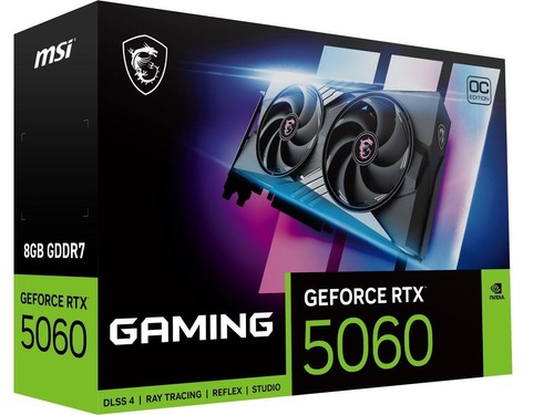 MSI Gaming GeForce RTX 5060 8GB GDDR7 PCI Express 5.0 x 16 (use x8) Graphics Car - Picture 10 of 11