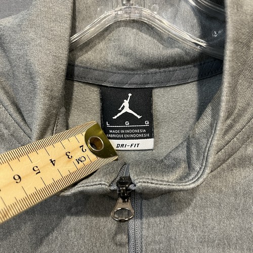 Michigan Wolverines 1/4 Zip Shirt Herren L grau Mock Neck Nike Dri-Fit Jordan - Bild 7 von 11