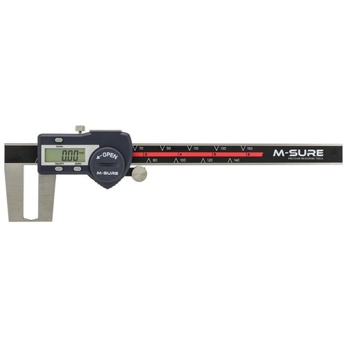 M-SURE Digital Caliper Outside Groove MS-235-150 0-150mm 0-6\" Circlip Data - Picture 1 of 8