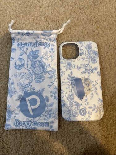 Loopy Case - Blue toile - iPhone 15 Righty