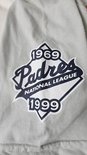 San Diego Padres Tony Gwynn Youth Henley T-Shirt Gray Size Large - Picture 7 of 8