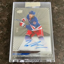 2023-24 Upper Deck Clear Cut Outburst Auto Will Cuylle /25 New York Rangers