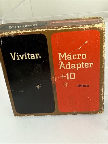 Vivitar Macro Adapter +10 48mm Optical Glass filter w/Leather case and Box - Picture 13 of 14