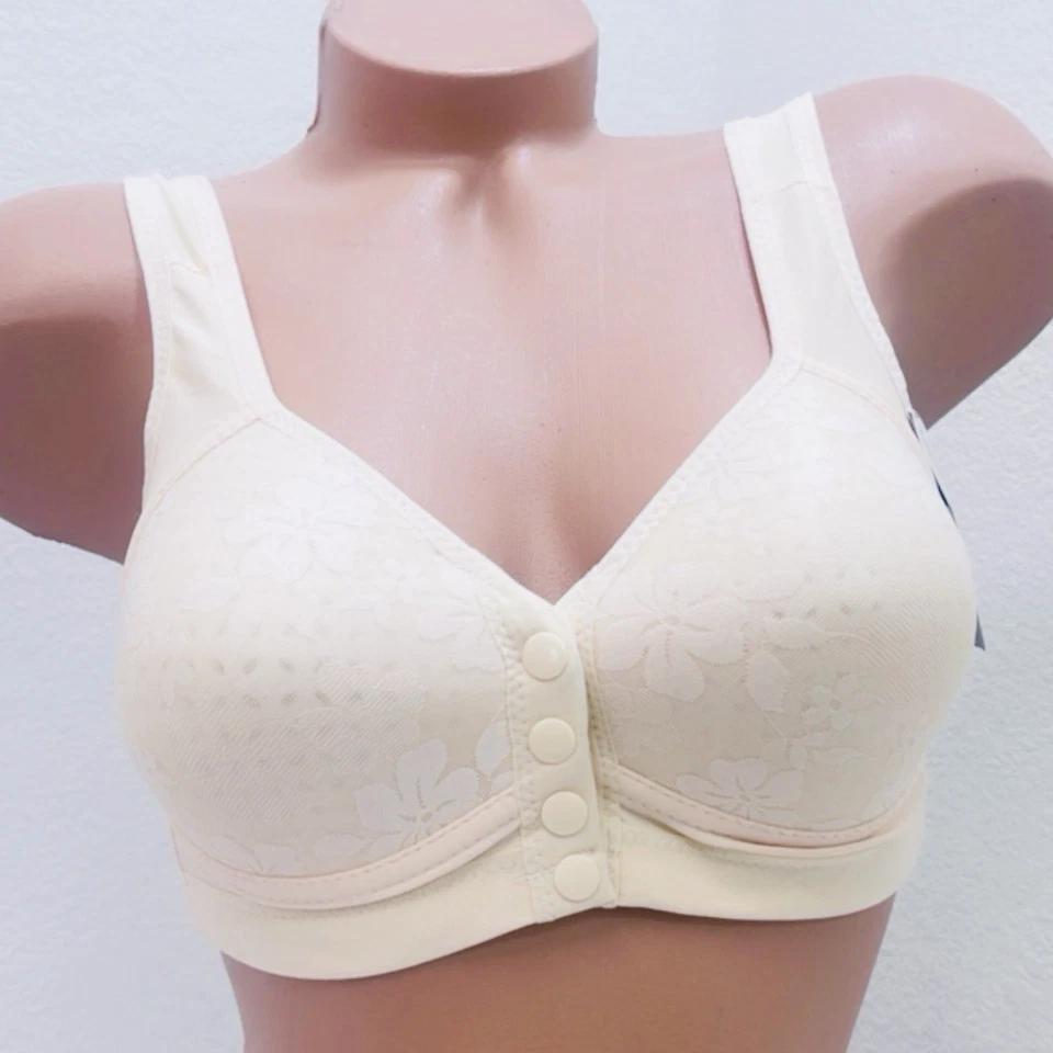 6 Daisy Bras for Older Women Bra Comfortable Convenient Front Button Seniors 34B - Image 4 of 4