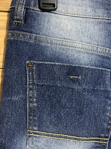 Southpole Y2K Moto Jeans Youth Size 14 Dark Wash Distressed Biker Style - Picture 12 of 14