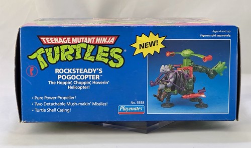 ROCKSTEADY POGOCOPTER TMNT TEENAGE MUTANT NINJA TURTLES 5558 PLAYMATES 1991 - Picture 7 of 11