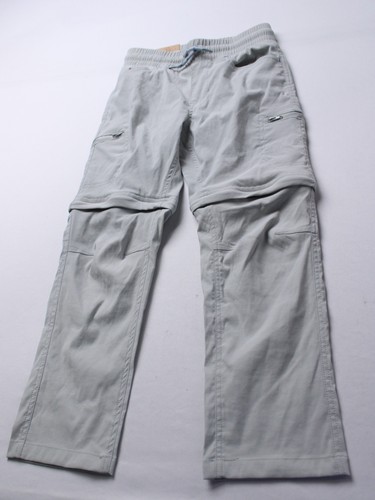 Eddie Bauer Jungen hoch taillierte wandelbare Hose AC2 grau Small (7-8) neu mit Etikett 