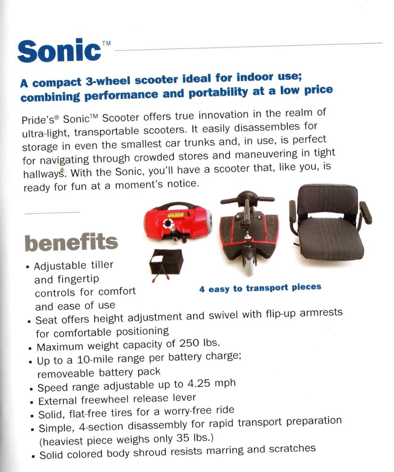 Scooter eléctrico de movilidad Foto 2 de 3