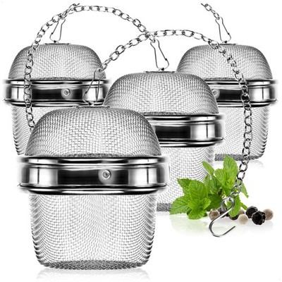 4x Teesieb aus rostfreiem Edelstahl 304, spülmaschinengeeignet - Tee-Ei Ø 6,5
