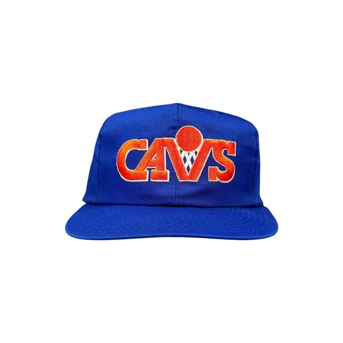 Vtg Rare NBA Cleveland Cavaliers Cavs Blue 1st Gen Starter Snapback Hat - Picture 2 of 5