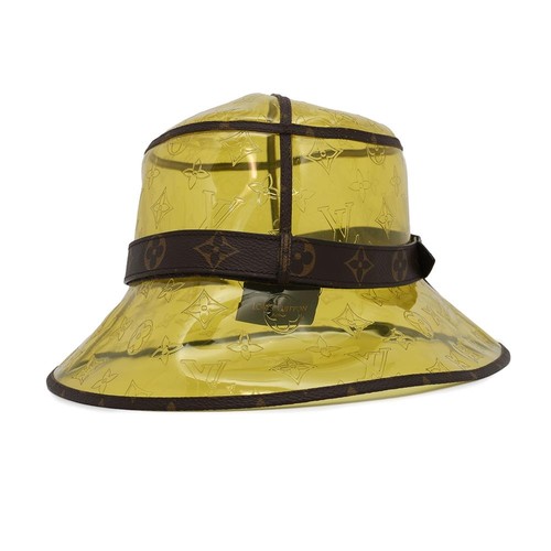 LOUIS VUITTON Hat・Monogram Raincoat Size 60 Plastics/Monogram Yellow MP2647 - Picture 3 of 14
