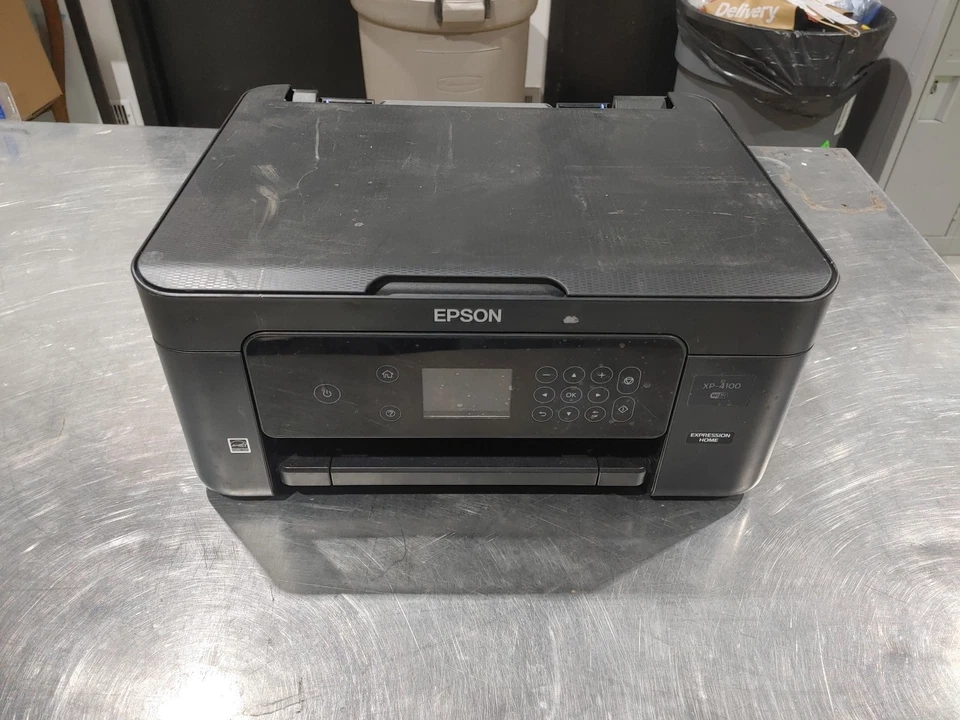 Good Condition Epson XP-4100 InkJet Home Office Printer Tested Working Black