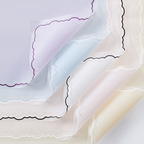 20pcs Translucent Flower Wrapping Paper Lace Jelly Film Wrapped Paper Florist - Picture 7 of 17