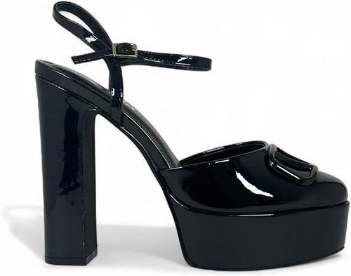 Women's Buckle Detail Ankle Strap High Block Heel Sandals Liliana Josy-8 - Picture 2 of 26