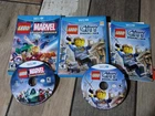 Nintendo WII U LEGO Game Lot Marvel Super Heroes Lego City Undercover