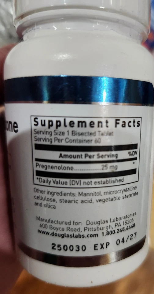 Douglas Laboratories Pregnenolona (25 mg) - 60 COMPRIMIDOS Foto 4 de 4