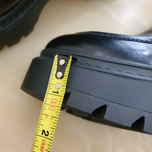 Michael Kors Damen Shiloh schwarz Leder Lug Plateau Halbschuhe Größe 6,5 - Bild 17 von 17
