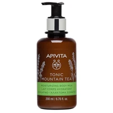 Apivita Tonic Mountain Tea Body Milk 200ml,96% Natural,Olive Oil, VIt E, Aloe