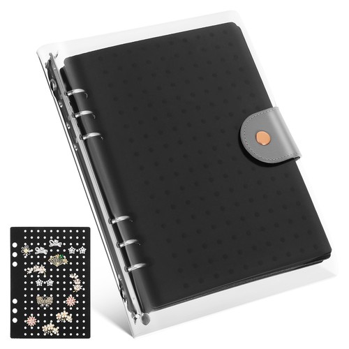 Brooch Storage Book Pin Binder for Collectors Holder Enamel Display