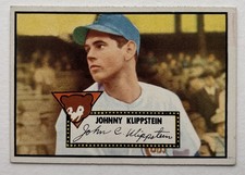 1952 Topps Set-Break #148 - Johnny Klippstein VG-VGEX — Red Back